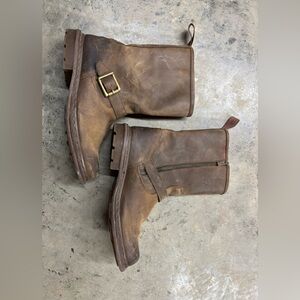 Men’s Dr Martens harness boots US 12 brown leather